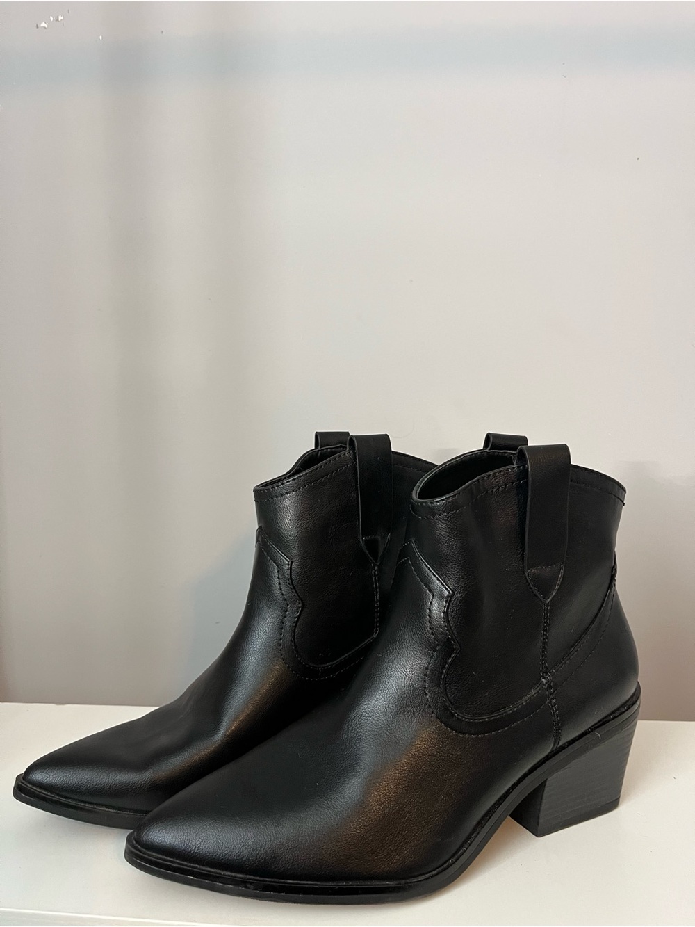 Black Western Booties